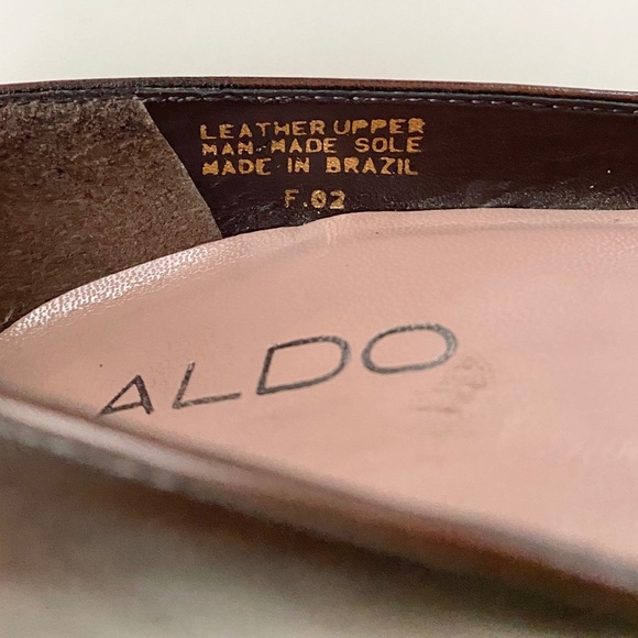 Sz37 / Leather Pointy Toe Stilettos ALDO - Picture 3 of 9